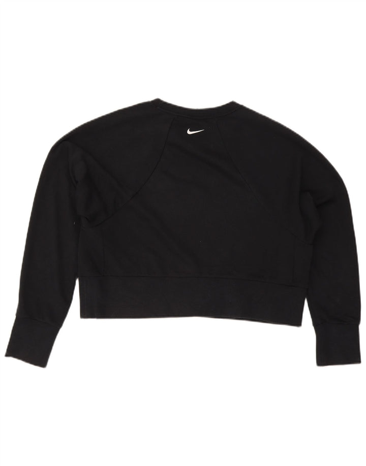 Pulover pentru femei Nike Crop Graphic Oversized Hanorac UK 10 Mic Negru