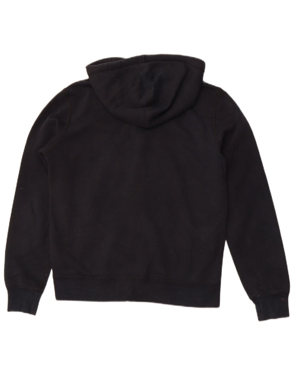 Pulover CONVERSE Chuck Taylor Zip Hoodie pentru femei UK 14 Bumbac mediu negru