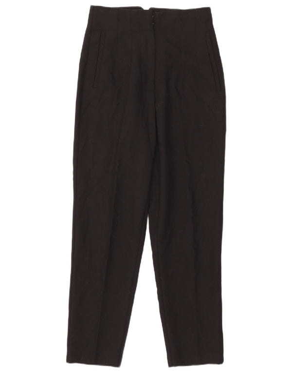 Pantaloni casual conici pentru femei cu talie înaltă Zara Mici L26 L26 Negri