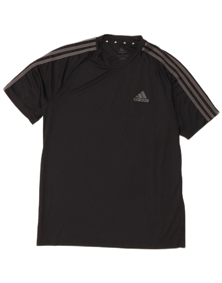 Tricou pentru bărbați Adidas Aeroready Top Mediu Poliester Negru