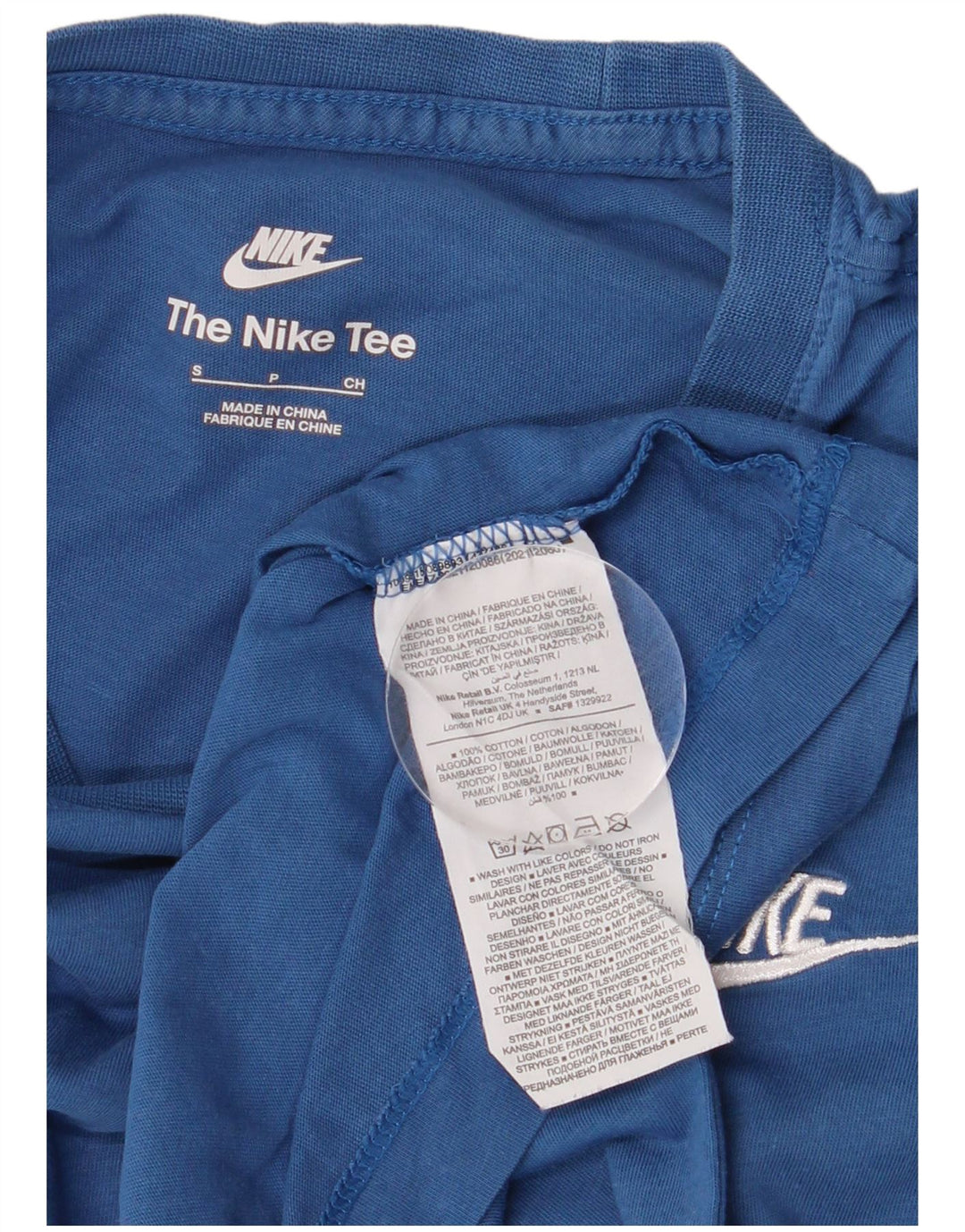 Tricou pentru bărbați Nike Top mic, albastru, bumbac