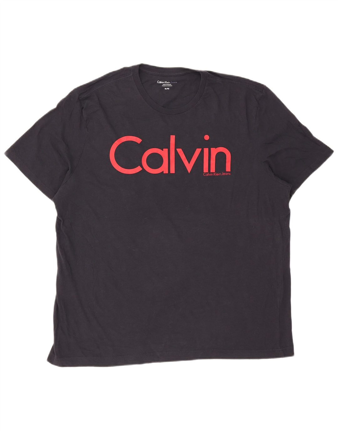 Tricou grafic pentru bărbați Calvin Klein Jeans Top XL Bleumarin