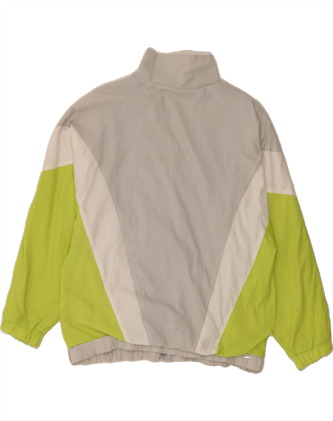 PULL & BEAR Womens Tracksuit Top Jacket UK 14 Medium Grey Colourblock Vintage Pull & Bear and Second-Hand Pull & Bear from Messina Hembry 