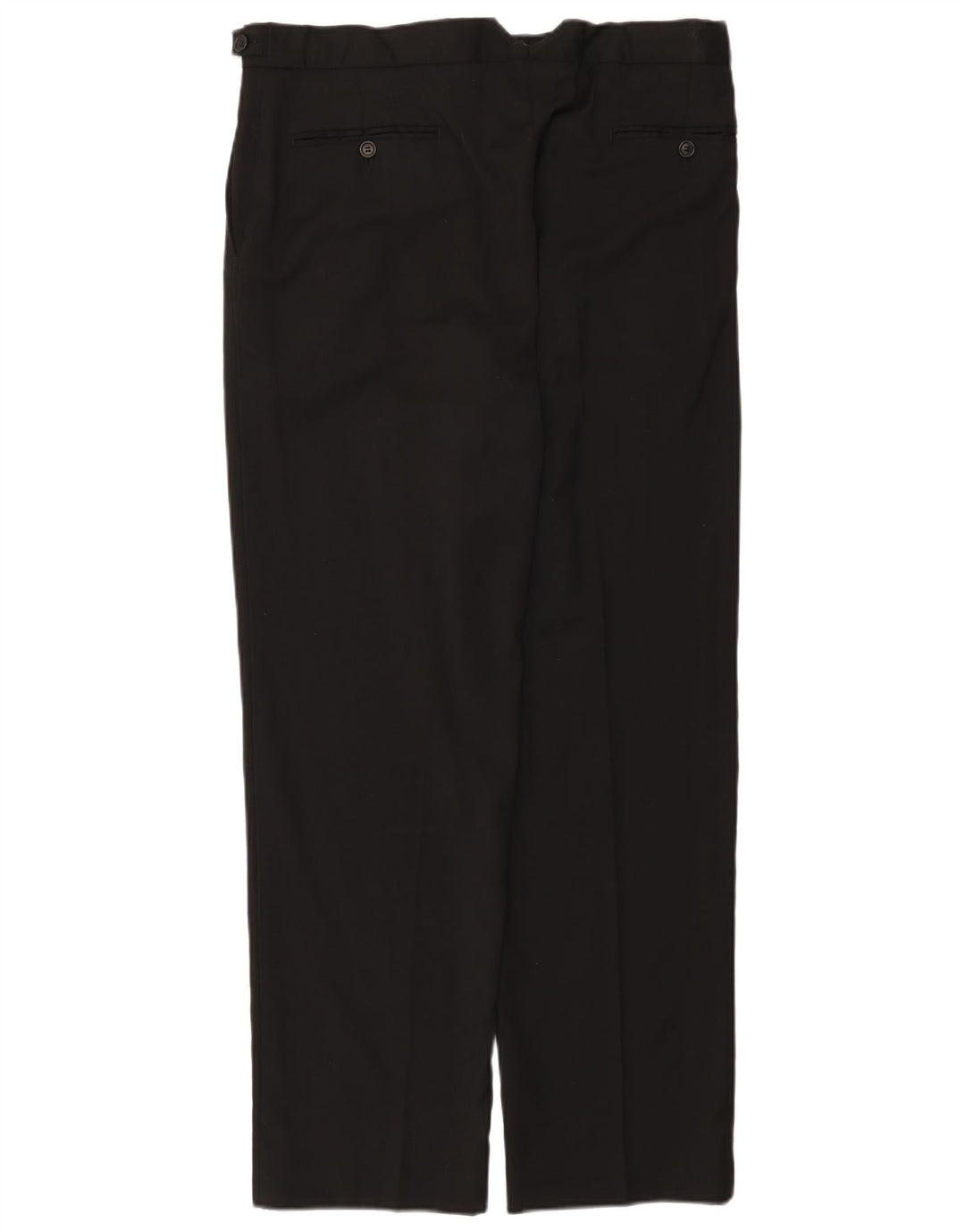 Pantaloni de costum drept bărbați Marks & Spencer L34 L31 Lână neagră