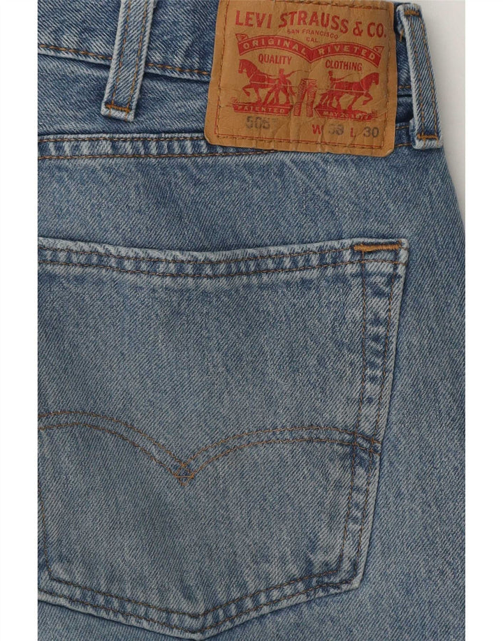 Blugi drepti pentru bărbați Levi's 505 W38 L30 Bumbac albastru