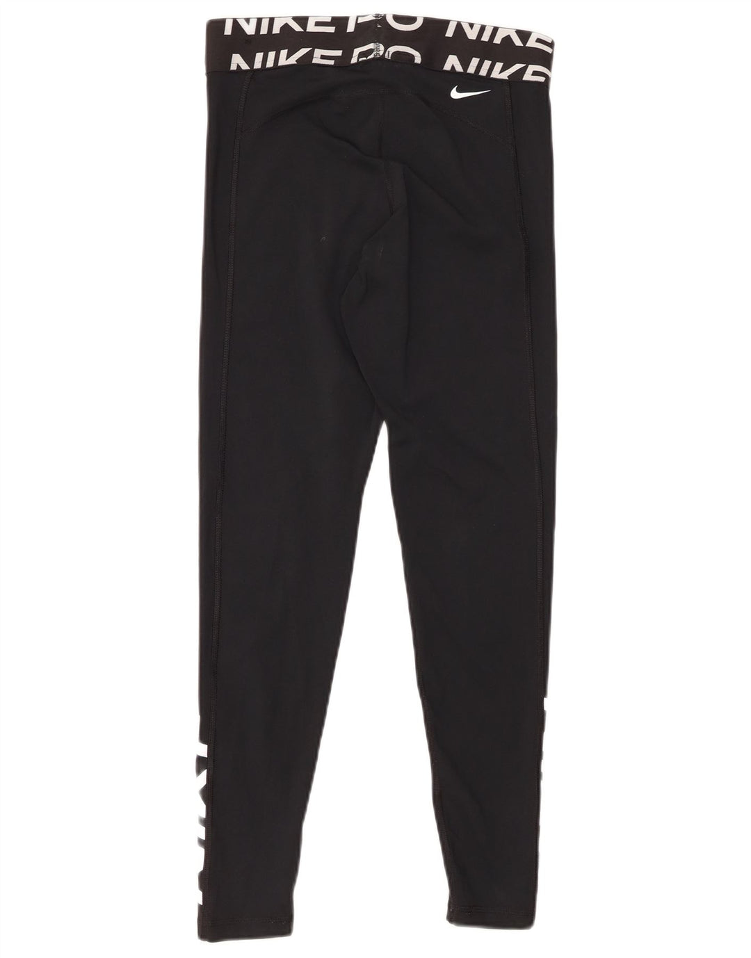 Leggings NIKE Dri Fit Graphic pentru femei UK 12 Poliester mediu negru