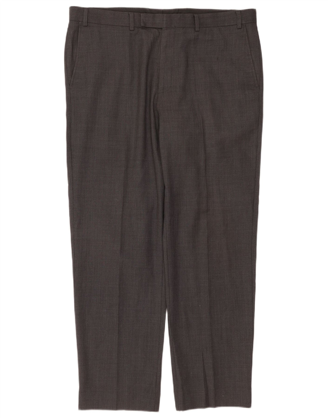 Pantaloni de costum conici pentru bărbați Marks & Spencer L38 L31 poliester gri