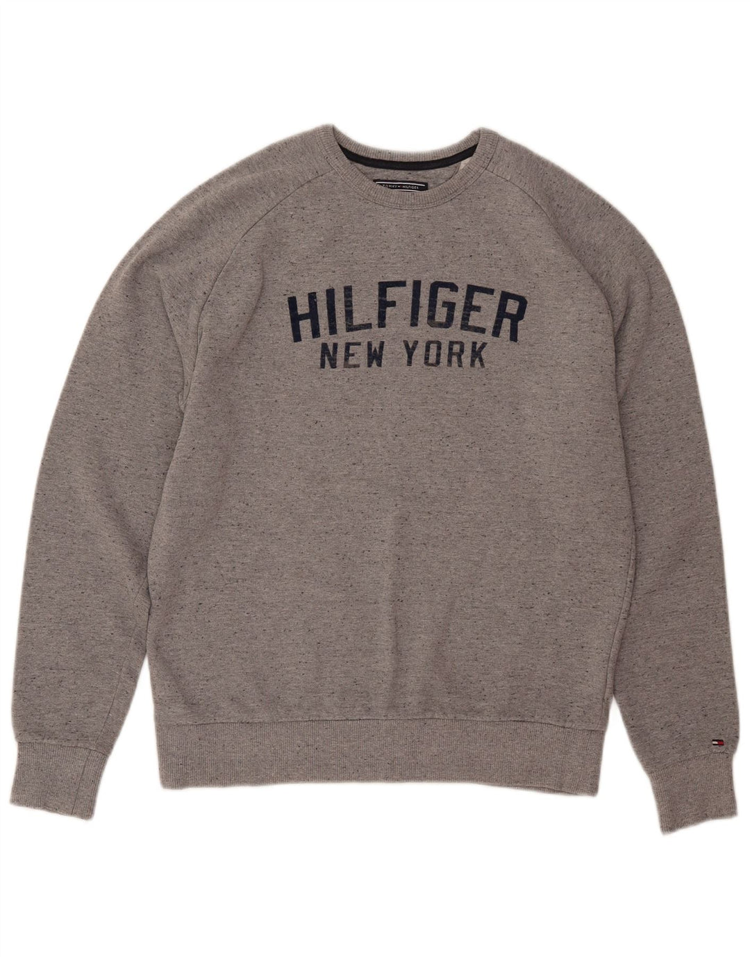 TOMMY HILFIGER Pulover de hanorac Vintage Fit UK 16 mare gri
