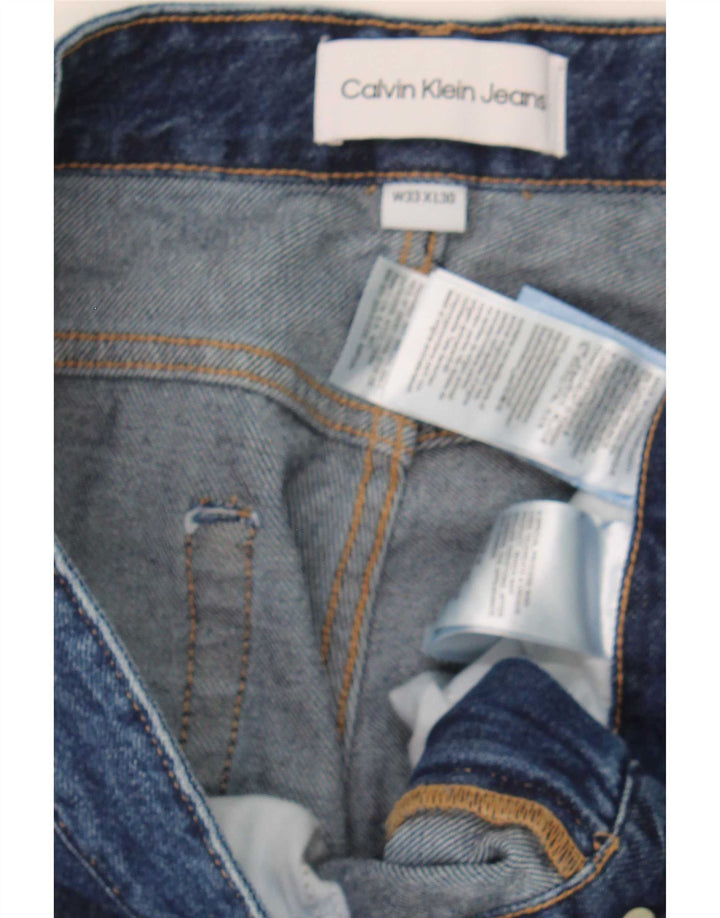 Calvin Klein Blugi conici pentru bărbați L33 L30 Bumbac albastru