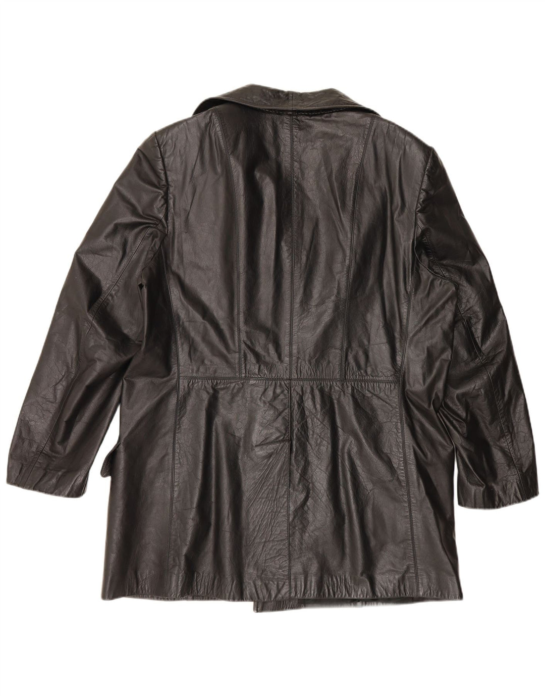Jachetă de piele vintage pentru bărbați UK 42 XL neagră