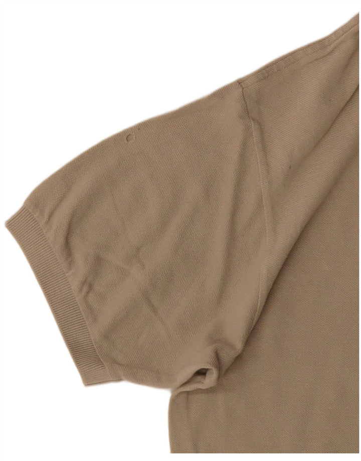 Tricou polo pentru bărbați LACOSTE Mărimea 5 mare, bej, bumbac