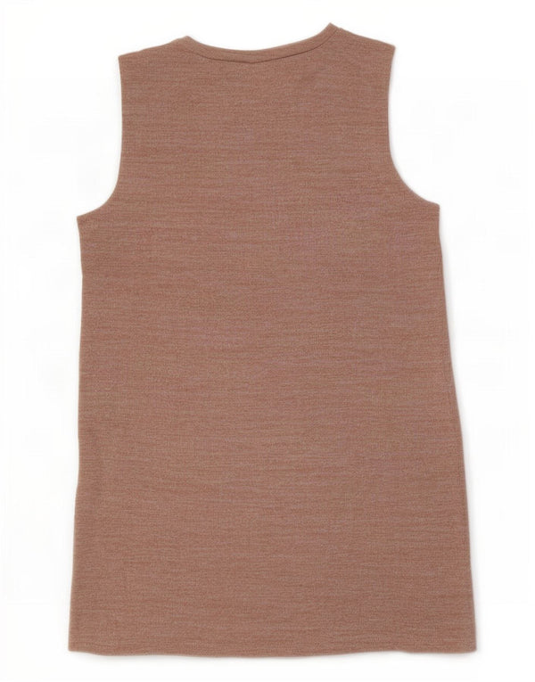 Rochie rotativă fără mâneci pentru femei Zara UK 14, mare, roz, bumbac