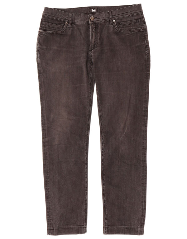 Blugi slim pentru femei Dolce & Gabbana W36 L31 bumbac gri