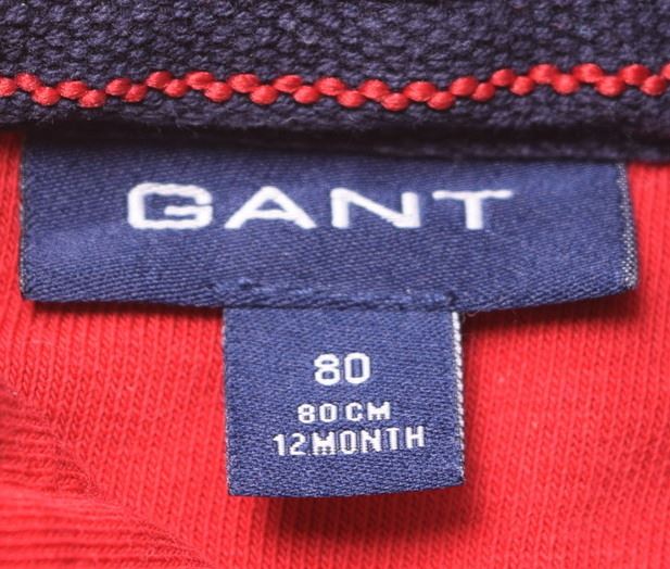 GANT Boys Hoodie Sweater 9-12 Months Blue Cotton - Second Hand & Vintage Designer Clothing - Messina Hembry