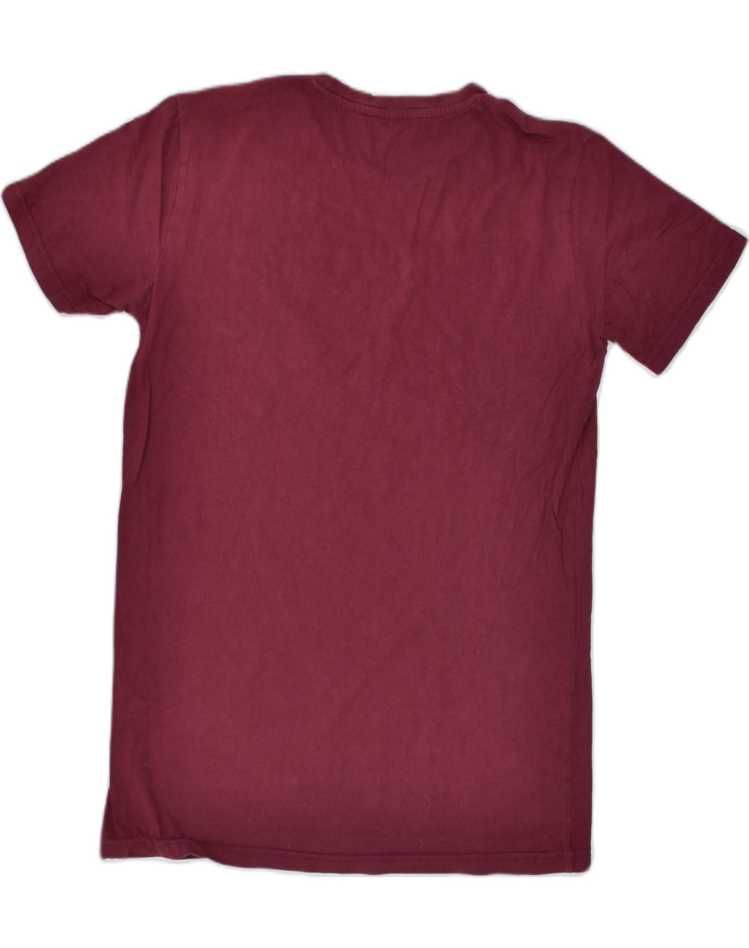 TRUSSARDI JEANS Mens Graphic T-Shirt Top Small Burgundy Cotton | Vintage | Thrift | Second-Hand | Used Clothing | Messina Hembry 