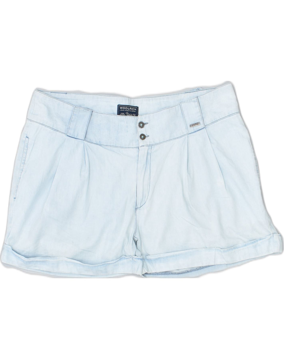 WOOLRICH Womens Hot Pants W29 Medium Blue | Vintage | Thrift | Second-Hand | Used Clothing | Messina Hembry 
