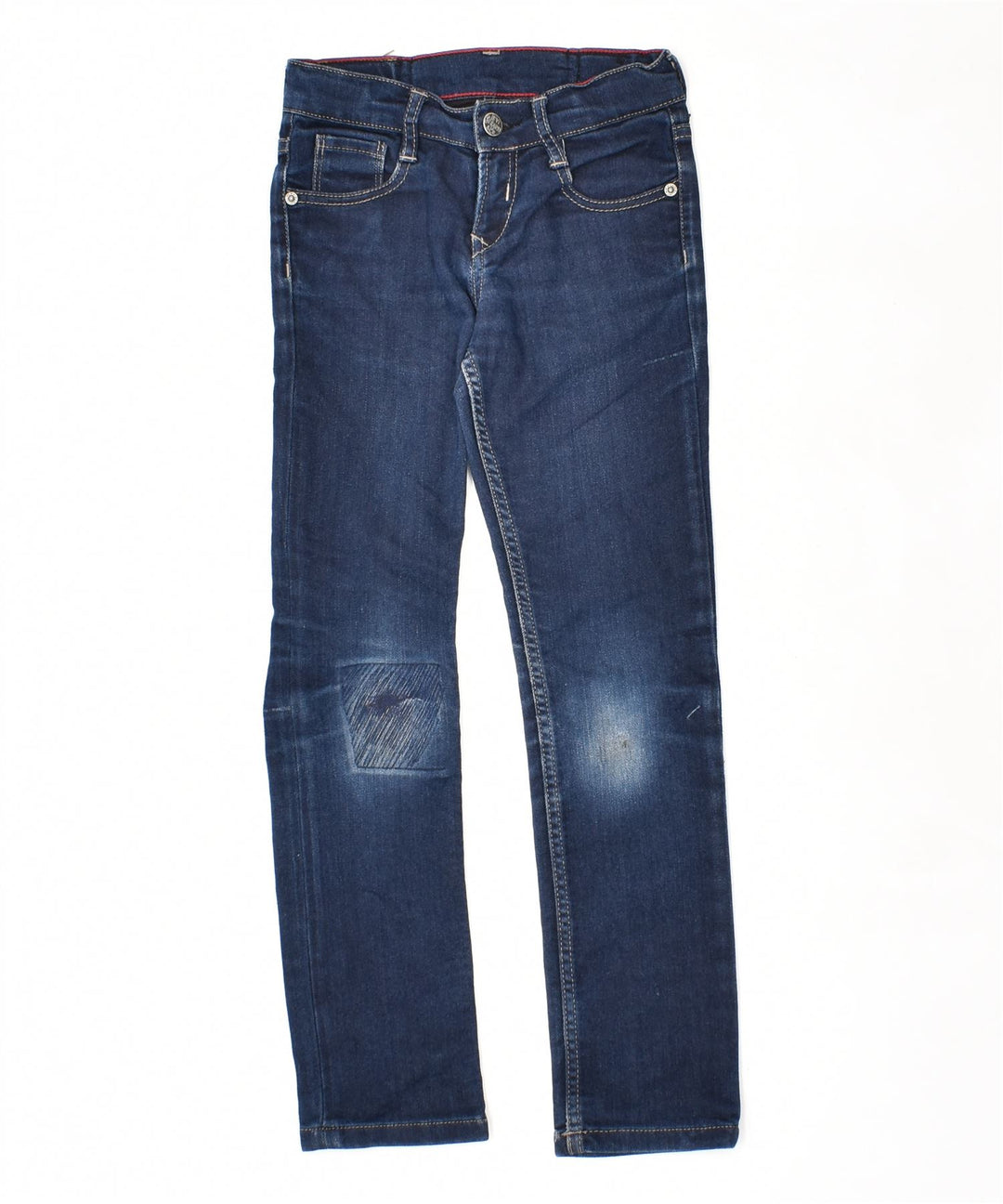 LEVI'S Girls Slim Jeans 7-8 Years W23 L23 Navy Blue Cotton | Vintage | Thrift | Second-Hand | Used Clothing | Messina Hembry 