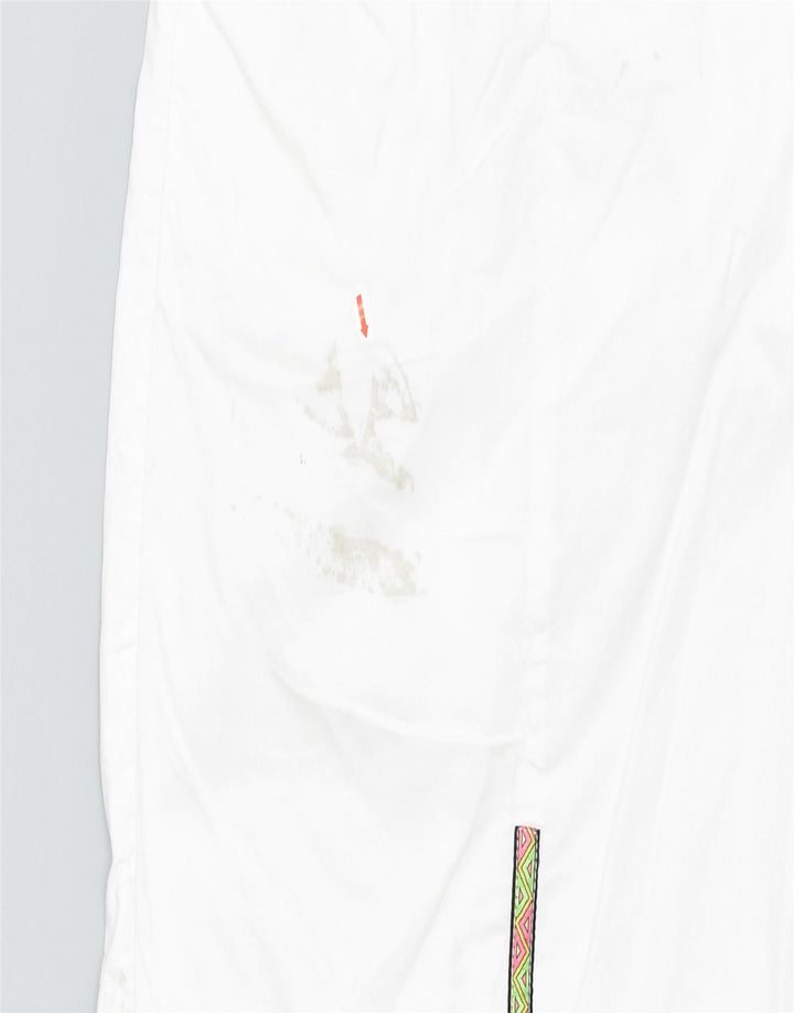 VINTAGE Womens Straight Skirt W26 Small White Cotton | Vintage | Thrift | Second-Hand | Used Clothing | Messina Hembry 