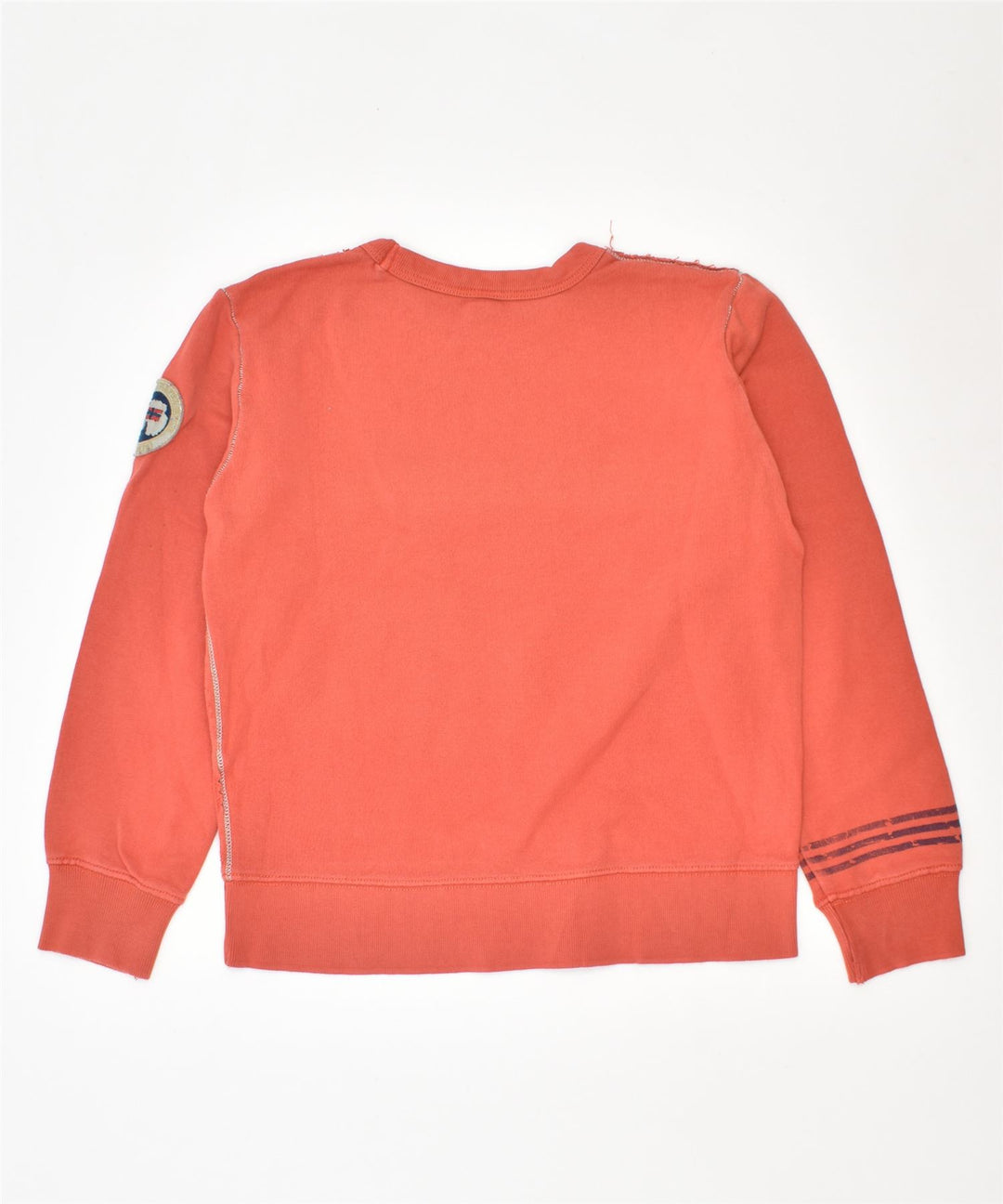 NAPAPIJRI Boys Graphic Sweatshirt Jumper 7-8 Years Red Cotton | Vintage | Thrift | Second-Hand | Used Clothing | Messina Hembry 