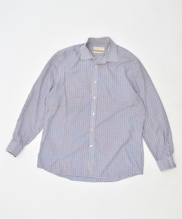 MICHAEL KORS Mens Shirt Size 16 1/2 Large Multicoloured Check Cotton | Vintage | Thrift | Second-Hand | Used Clothing | Messina Hembry 
